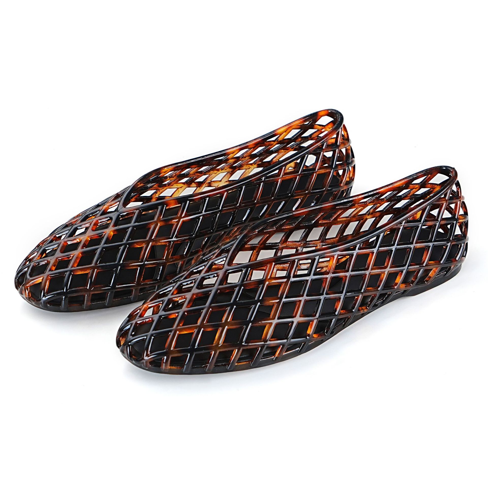 Fishing Net - Women's sandals with pointed flat bottom
