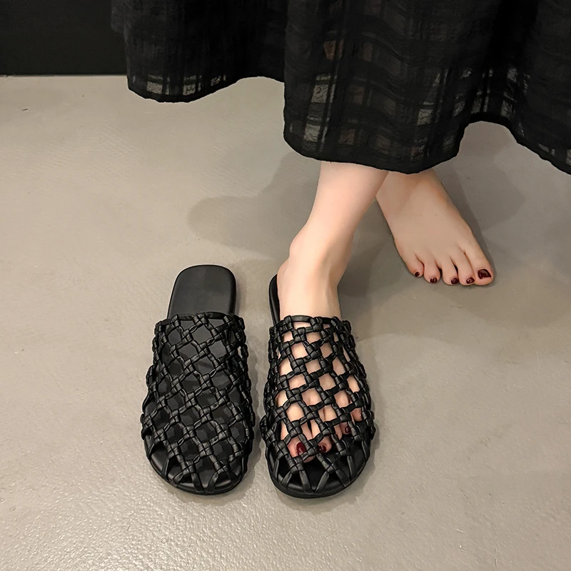 Fishing Net - Brand Luxury Beach Women's Shoes 2025