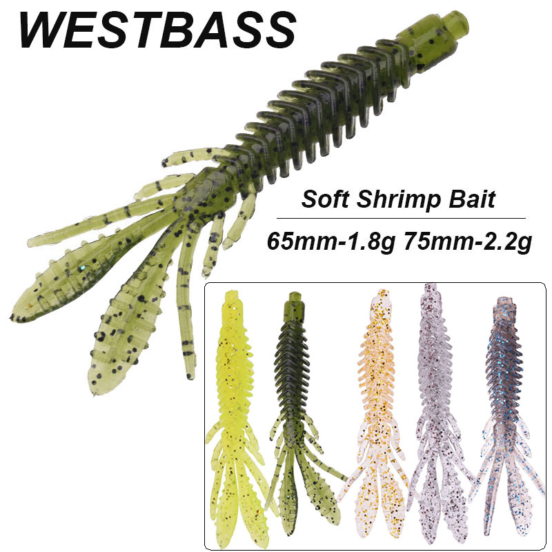 Fishing Equipment Deals - WESTBASS 5PCS Soft Larva Baits 1.8g-2.2g