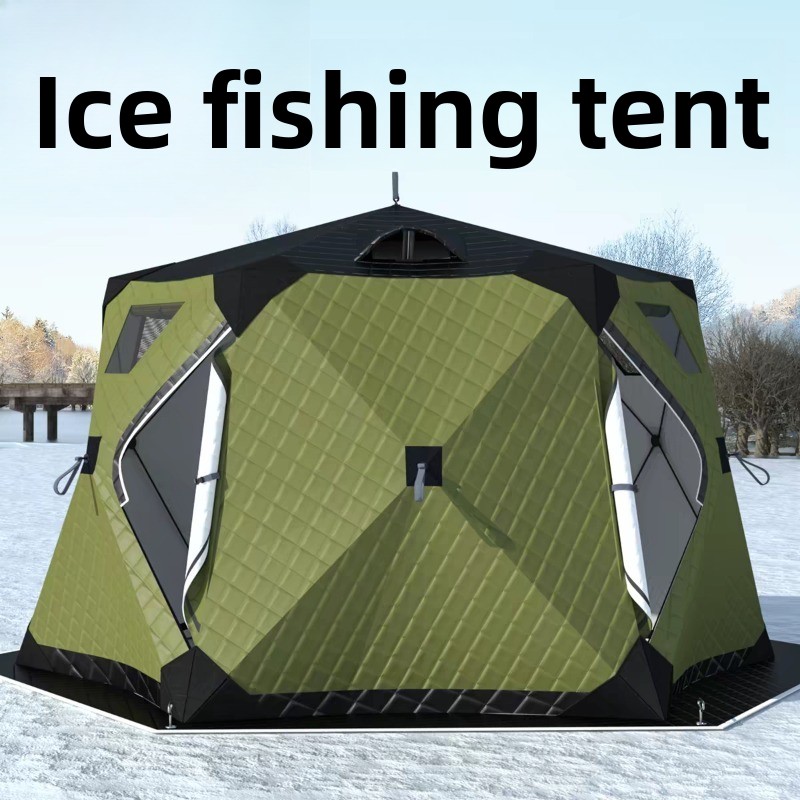 Hexagonal Ice Fishing Hut – Th - Fishing Equipment Needed 评论和价格
