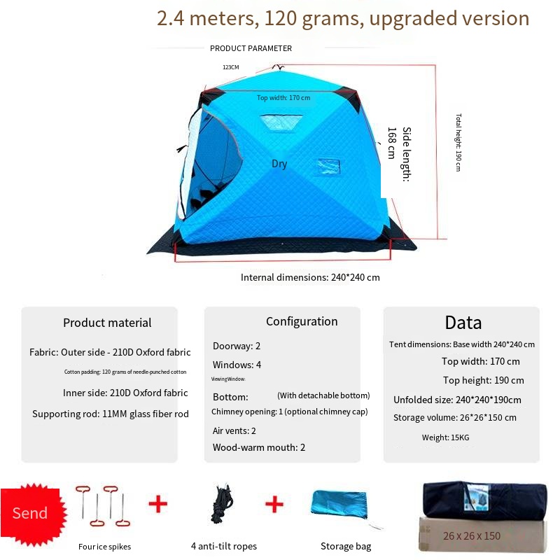 Snow Fishing House Cold-proof  - Fishing Equipment Needed 评论和价格