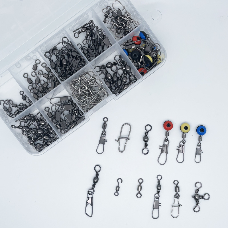115pcs Fishing Swivel Connecto - Freshwater Fishing Kit 评论和价格