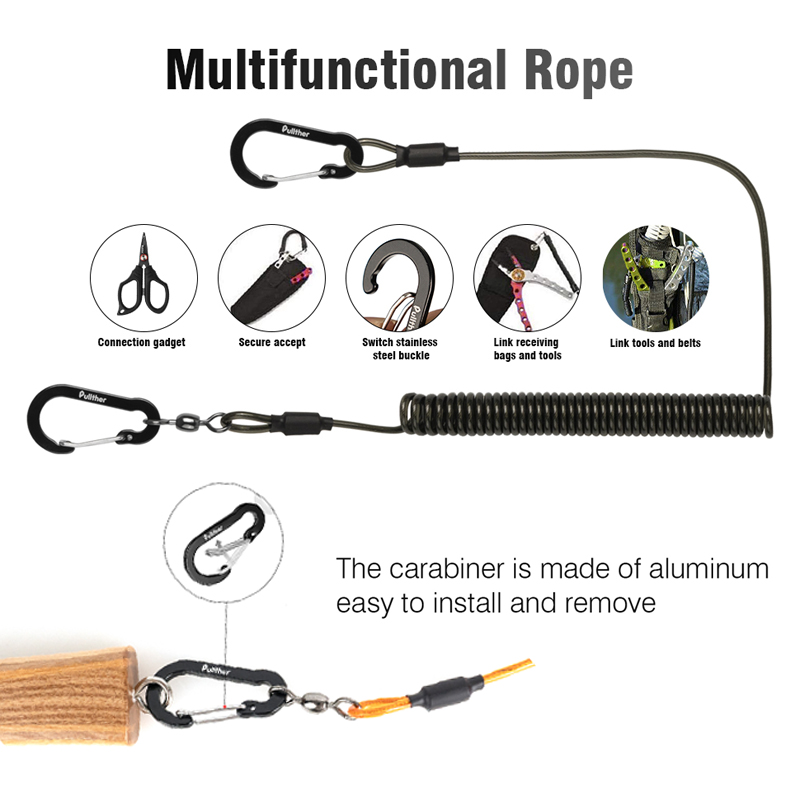 fishing tools Coiled Lanyards  - Fishing Equipment And Gear 评论和价格